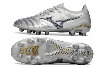 Mizuno Morelia Neo 4 Bate FG Football Boots - Silver/Black