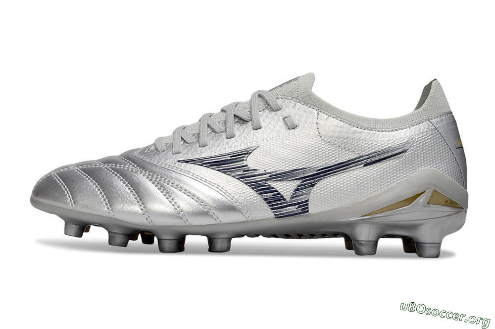 Mizuno Morelia Neo 4 Bate FG Football Boots - Silver/Black 3