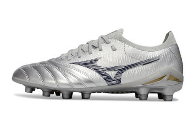 Mizuno Morelia Neo 4 Bate FG Football Boots - Silver/Black