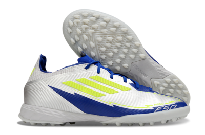 Adidas F50 Pro TF Football Shoes - Silver/Blue/Yellow