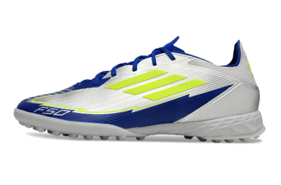 Adidas F50 Pro TF Football Shoes - Silver/Blue/Yellow