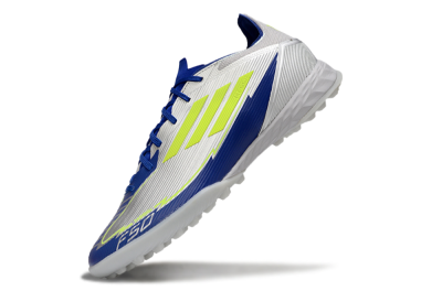 Adidas F50 Pro TF Football Shoes - Silver/Blue/Yellow
