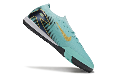 Nike Air Zoom Mercurial Vapor 16 Elite TF Football Shoes - Jade/Gold/Black