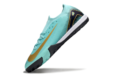 Nike Air Zoom Mercurial Vapor 16 Elite TF Football Shoes - Jade/Gold/Black