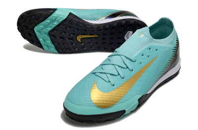 Nike Air Zoom Mercurial Vapor 16 Elite TF Football Shoes - Jade/Gold/Black