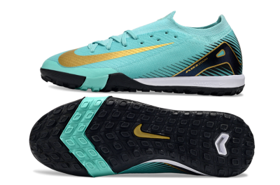 Nike Air Zoom Mercurial Vapor 16 Elite TF Football Shoes - Jade/Gold/Black