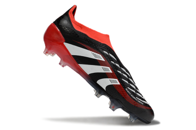 Adidas Predator Laceless Elite 25 FG Football Boots - Black/White/Red
