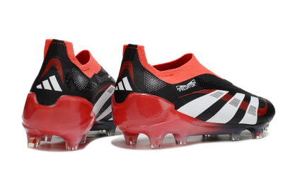 Adidas Predator Laceless Elite 25 FG Football Boots - Black/White/Red
