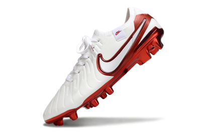 Nike Tiempo Legend 10 Elite FG Football Boots - White/Red