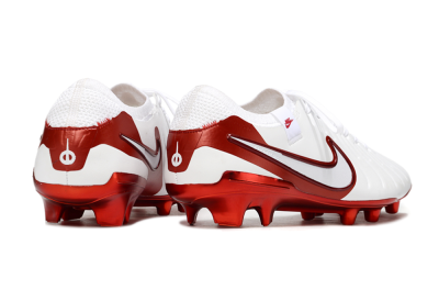 Nike Tiempo Legend 10 Elite FG Football Boots - White/Red