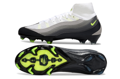 Nike Air Zoom Mercurial Superfly 10 Elite FG Football Boots - White/Grey/Yellow