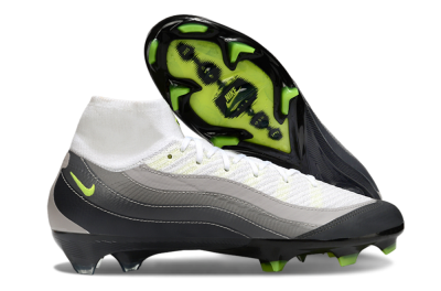Nike Air Zoom Mercurial Superfly 10 Elite FG Football Boots - White/Grey/Yellow