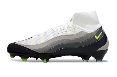 Nike Air Zoom Mercurial Superfly 10 Elite FG Football Boots - White/Grey/Yellow