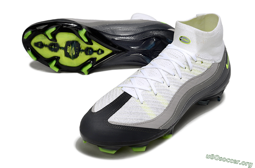 Nike Air Zoom Mercurial Superfly 10 Elite FG Football Boots - White/Grey/Yellow 0
