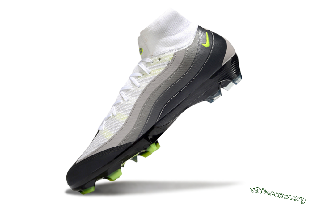 Nike Air Zoom Mercurial Superfly 10 Elite FG Football Boots - White/Grey/Yellow 5