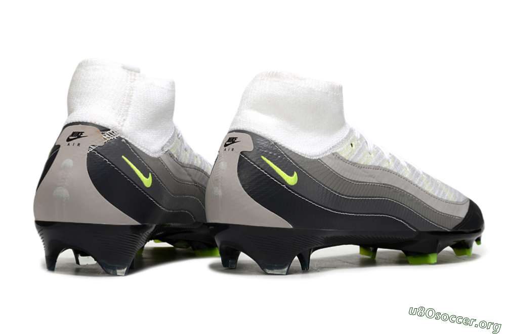 Nike Air Zoom Mercurial Superfly 10 Elite FG Football Boots - White/Grey/Yellow 6