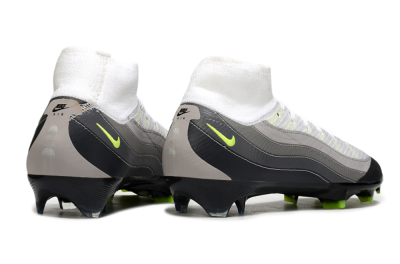 Nike Air Zoom Mercurial Superfly 10 Elite FG Football Boots - White/Grey/Yellow