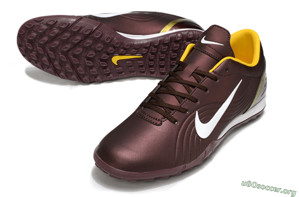 Nike Air Zoom Mercurial Vapor 16 Elite TF Football Shoes - Brown/White/Yellow 0