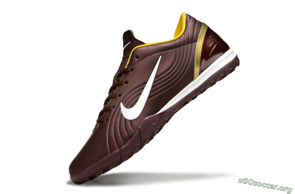 Nike Air Zoom Mercurial Vapor 16 Elite TF Football Shoes - Brown/White/Yellow 5