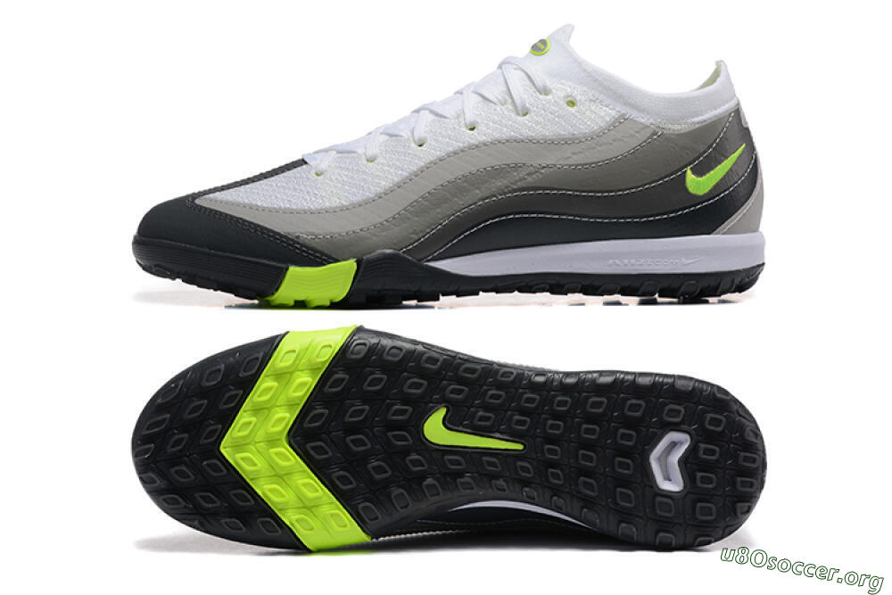 Nike Air Zoom Mercurial Vapor 16 Elite TF Football Shoes - White/Grey/Yellow 1