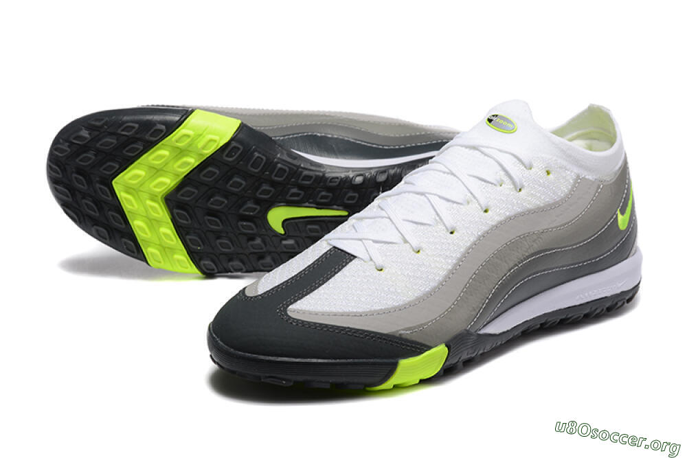 Nike Air Zoom Mercurial Vapor 16 Elite TF Football Shoes - White/Grey/Yellow 0