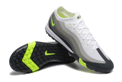 Nike Air Zoom Mercurial Vapor 16 Elite TF Football Shoes - White/Grey/Yellow