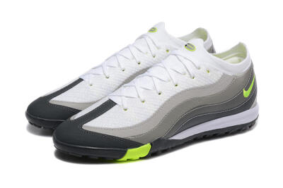 Nike Air Zoom Mercurial Vapor 16 Elite TF Football Shoes - White/Grey/Yellow