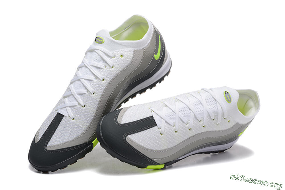 Nike Air Zoom Mercurial Vapor 16 Elite TF Football Shoes - White/Grey/Yellow 6