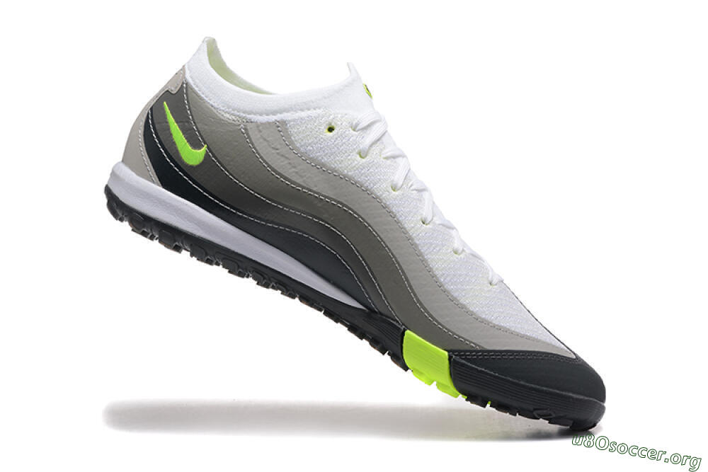 Nike Air Zoom Mercurial Vapor 16 Elite TF Football Shoes - White/Grey/Yellow 7