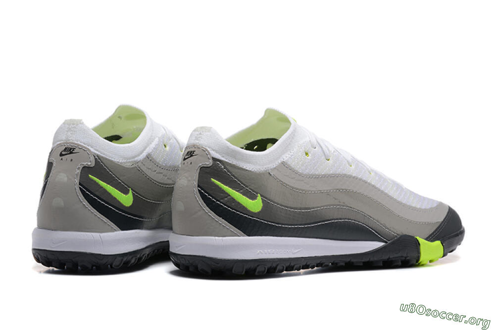 Nike Air Zoom Mercurial Vapor 16 Elite TF Football Shoes - White/Grey/Yellow 9