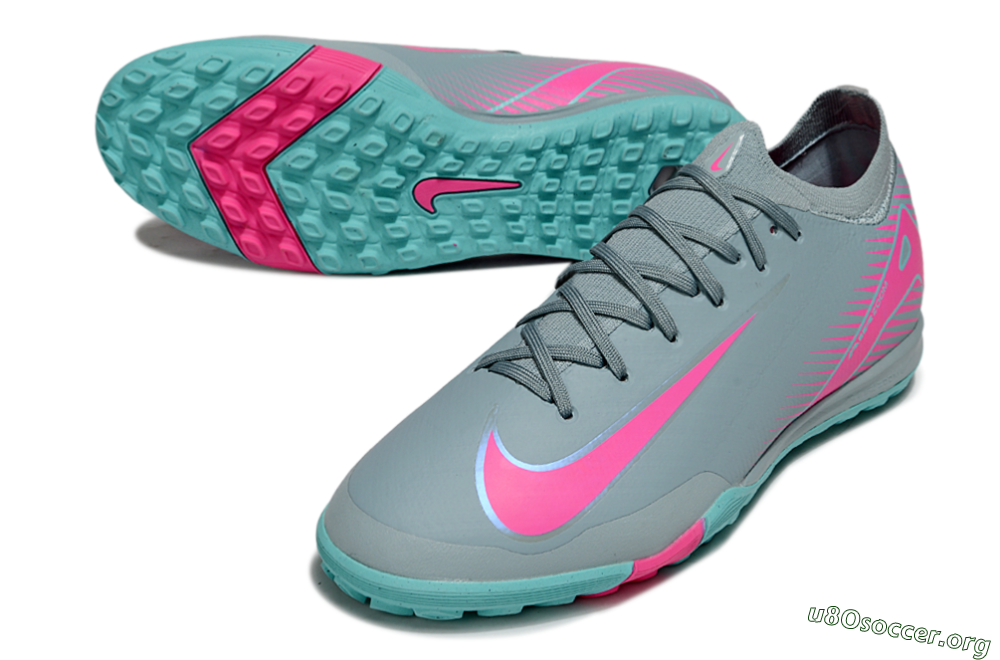 Nike Air Zoom Mercurial Vapor 16 Elite TF Football Shoes - Jade/Pink/Silver 0