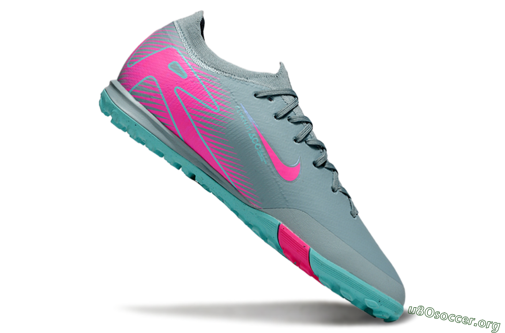 Nike Air Zoom Mercurial Vapor 16 Elite TF Football Shoes - Jade/Pink/Silver 3