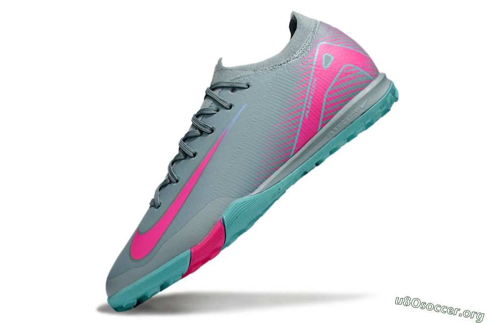 Nike Air Zoom Mercurial Vapor 16 Elite TF Football Shoes - Jade/Pink/Silver 2