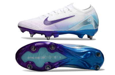 Nike Air Zoom Mercurial Vapor 16 Elite SG Football Boots - White/Purple/Jade