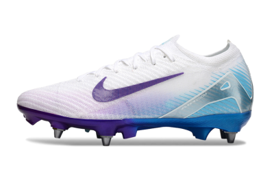 Nike Air Zoom Mercurial Vapor 16 Elite SG Football Boots - White/Purple/Jade