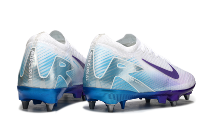Nike Air Zoom Mercurial Vapor 16 Elite SG Football Boots - White/Purple/Jade