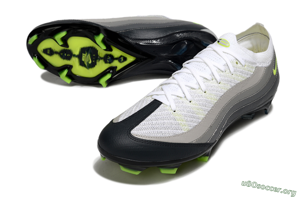 Nike Air Zoom Mercurial Vapor 16 Elite FG Football Boots - White/Grey/Yellow 0