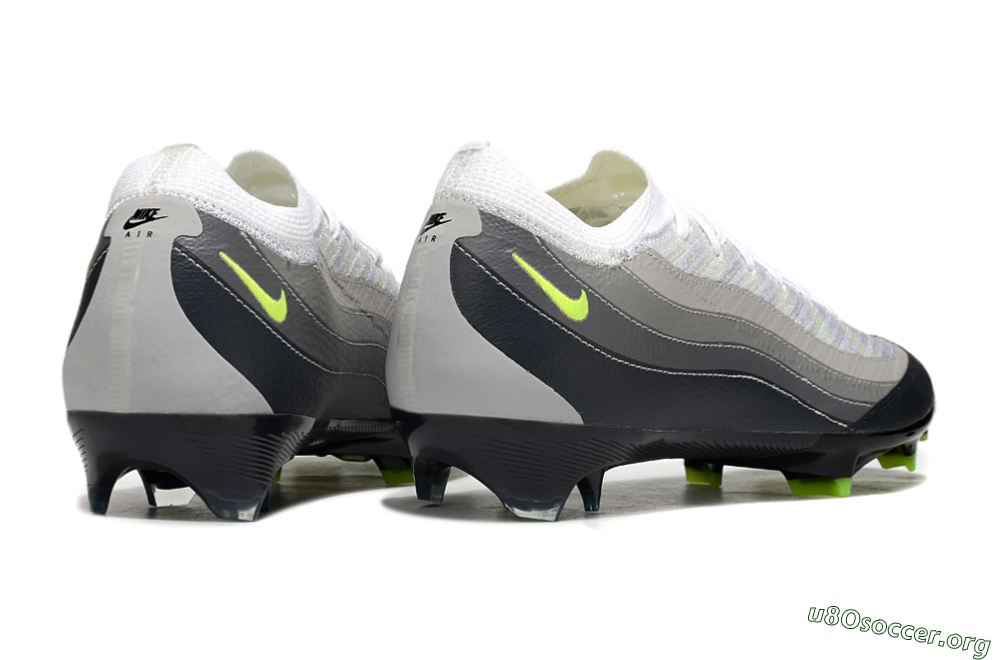 Nike Air Zoom Mercurial Vapor 16 Elite FG Football Boots - White/Grey/Yellow 6