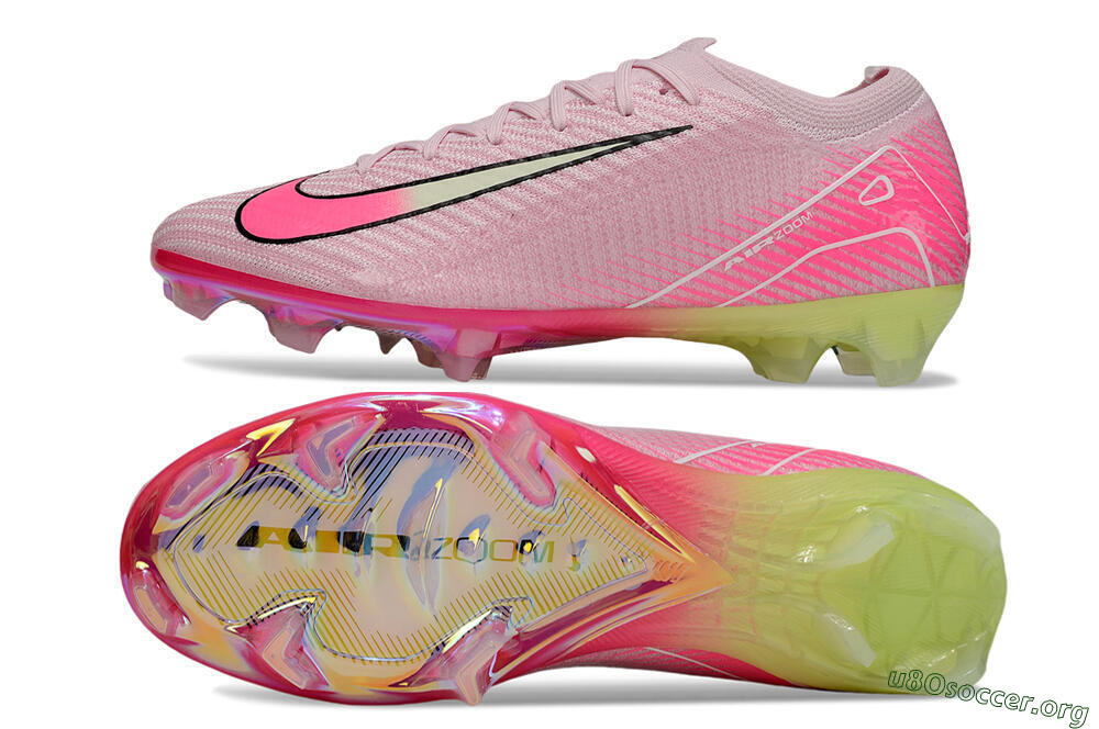 Nike Air Zoom Mercurial Vapor 16 Elite FG Football Boots - Pink/White/Yellow 1