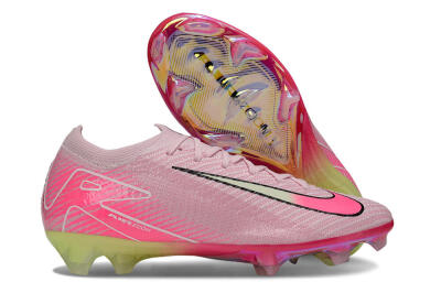 Nike Air Zoom Mercurial Vapor 16 Elite FG Football Boots - Pink/White/Yellow