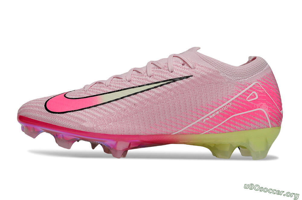 Nike Air Zoom Mercurial Vapor 16 Elite FG Football Boots - Pink/White/Yellow 3