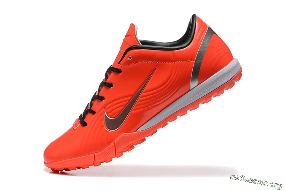 Nike Air Zoom Mercurial Vapor 1 Elite TF Football Shoes - Red/Silver 8