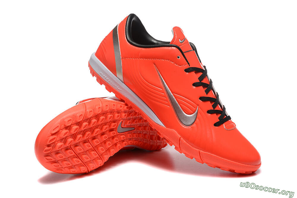 Nike Air Zoom Mercurial Vapor 1 Elite TF Football Shoes - Red/Silver 4