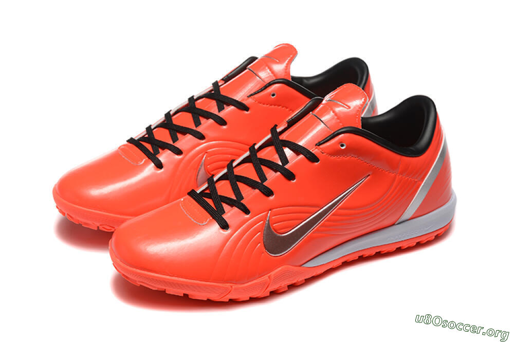 Nike Air Zoom Mercurial Vapor 1 Elite TF Football Shoes - Red/Silver 5