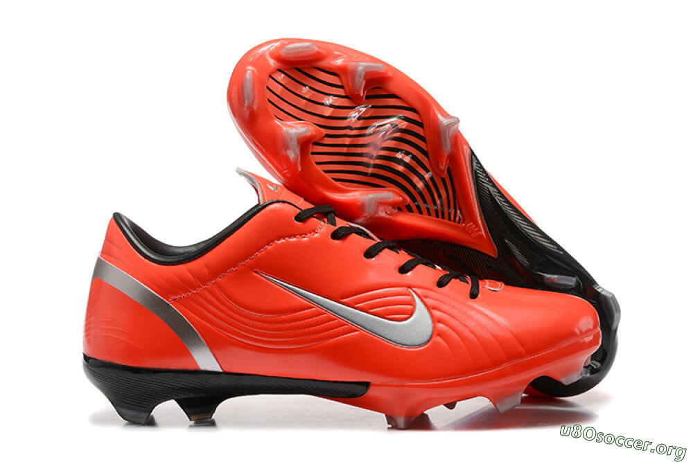 Nike Air Zoom Mercurial Vapor 1 Elite FG Football Boots - Red/Silver 2