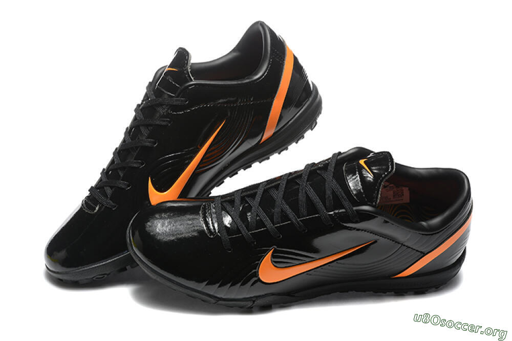 Nike Air Zoom Mercurial Vapor 1 Elite TF Football Shoes - Black/Orange 6