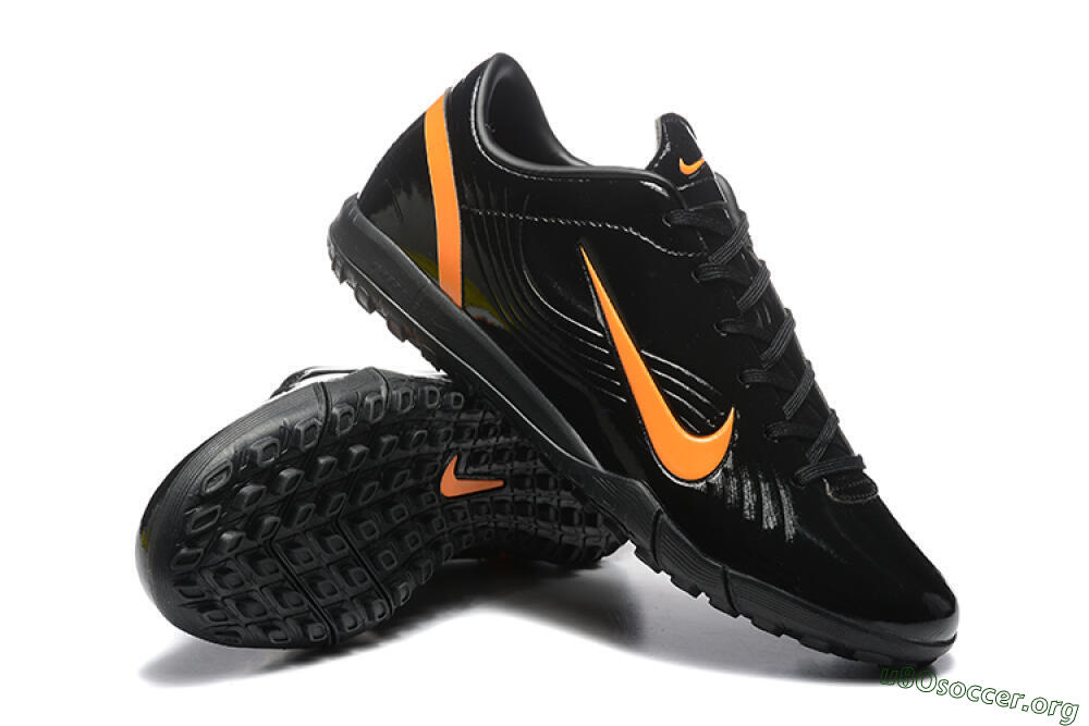 Nike Air Zoom Mercurial Vapor 1 Elite TF Football Shoes - Black/Orange 4
