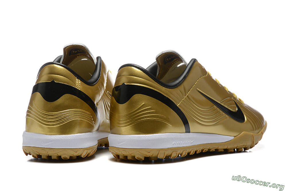 Nike Air Zoom Mercurial Vapor 1 Elite TF Football Shoes - Gold/Black/White 9
