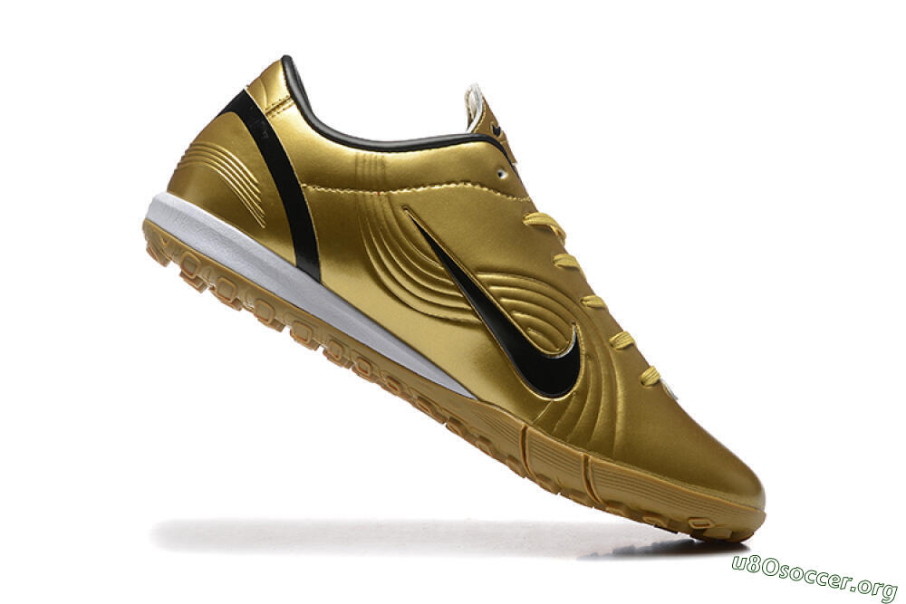 Nike Air Zoom Mercurial Vapor 1 Elite TF Football Shoes - Gold/Black/White 7