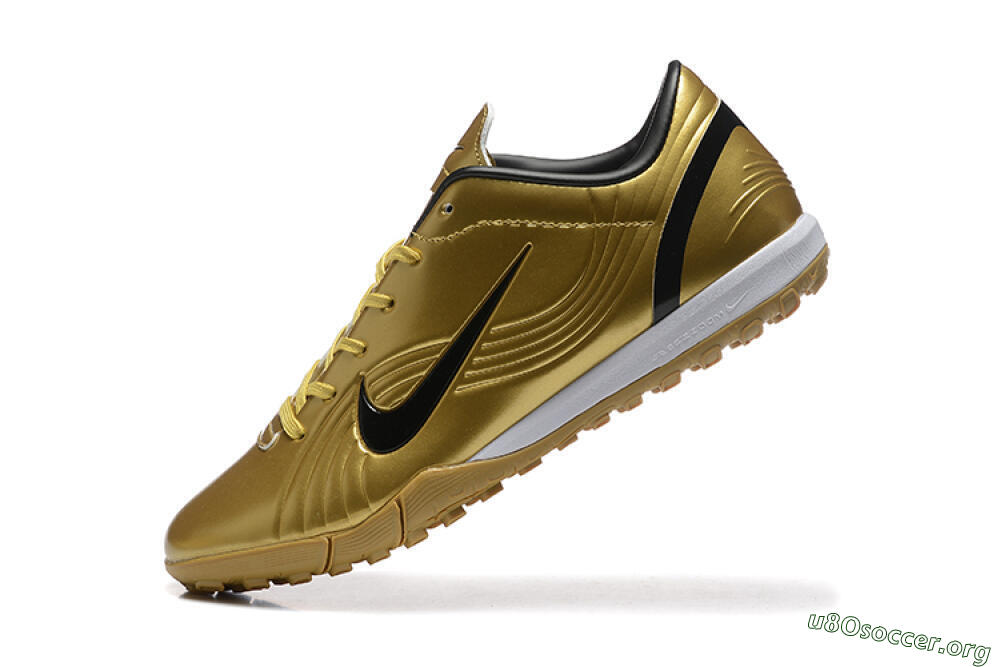 Nike Air Zoom Mercurial Vapor 1 Elite TF Football Shoes - Gold/Black/White 8